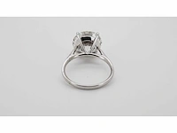 14 karaat witgouden ring met 5,04 crt. diamant - afbeelding 7 van  7