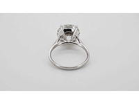 14 karaat witgouden ring met 5,04 crt. diamant - afbeelding 7 van  7