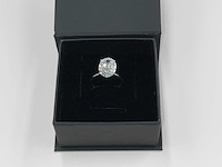 14 karaat witgouden ring met 5,04 crt. diamant - afbeelding 4 van  9