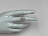 14 karaat witgouden ring met 5,04 crt. diamant - afbeelding 6 van  9