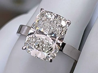 14 karaat witgouden ring met 5,1 crt diamant. - afbeelding 3 van  7