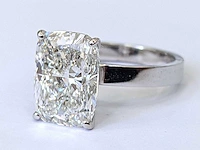 14 karaat witgouden ring met 5,1 crt diamant. - afbeelding 4 van  7