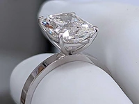 14 karaat witgouden ring met 5,1 crt diamant. - afbeelding 6 van  7