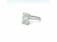 14 karaat witgouden ring met 5,15 crt. diamant - afbeelding 4 van  5