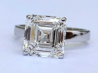 14 karaat witgouden ring met 5,22 crt. diamant - afbeelding 1 van  9