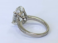 14 karaat witgouden ring met 5,22 crt. diamant - afbeelding 5 van  7