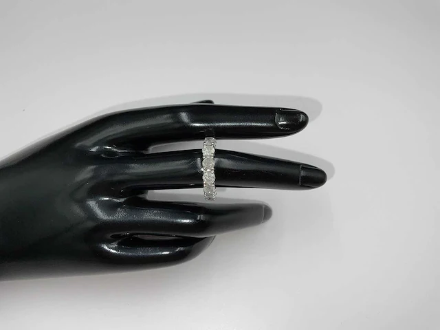 14 karaat witgouden ring met 5,23 crt. diamant natuurlijk - afbeelding 1 van  9