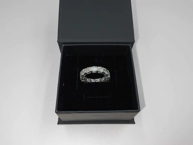 14 karaat witgouden ring met 5,23 crt. diamant natuurlijk - afbeelding 6 van  9