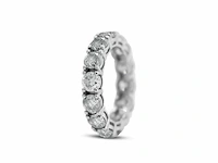 14 karaat witgouden ring met 5,23 crt. natuurlijke diamanten - afbeelding 6 van  6