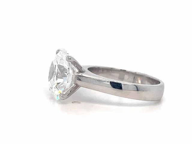 14 karaat witgouden ring met 5,50 crt. diamant - afbeelding 4 van  9