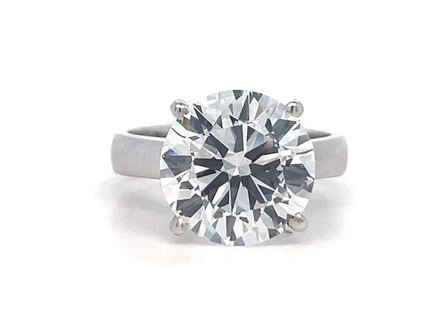 14 karaat witgouden ring met 5,50 crt. diamant - afbeelding 6 van  9