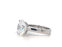 14 karaat witgouden ring met 5,50 crt. diamant - afbeelding 8 van  9