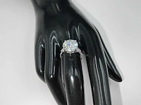 14 karaat witgouden ring met 6,21 crt. diamant - afbeelding 10 van  14