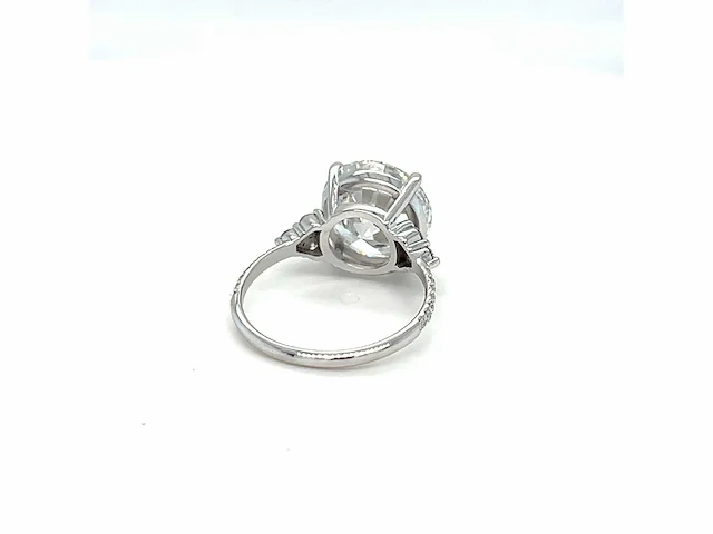 14 karaat witgouden ring met 6,21 crt. diamant - afbeelding 11 van  14