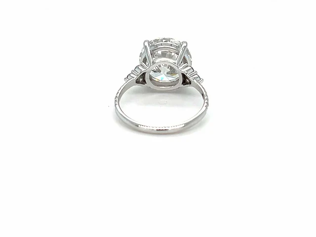 14 karaat witgouden ring met 6,21 crt. diamant - afbeelding 12 van  14
