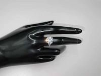 14 karaat witgouden ring met 6,21 crt. diamant - afbeelding 1 van  14