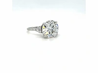 14 karaat witgouden ring met 6,21 crt. diamant - afbeelding 9 van  14