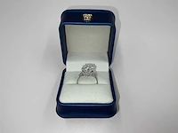 14 karaat witgouden ring met 6,21 crt. diamant - afbeelding 3 van  14