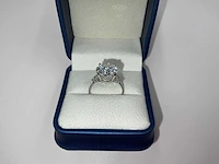 14 karaat witgouden ring met 6,21 crt. diamant - afbeelding 4 van  14