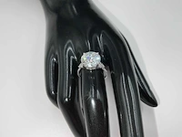 14 karaat witgouden ring met 6,21 crt. diamant - afbeelding 5 van  14