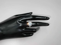 14 karaat witgouden ring met 6,21 crt. diamant - afbeelding 7 van  14