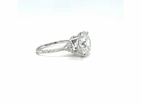 14 karaat witgouden ring met 6,21 crt. diamant - afbeelding 11 van  14