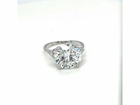 14 karaat witgouden ring met 6,21 crt. diamant - afbeelding 12 van  14