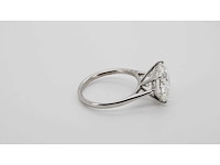 14 karaat witgouden ring met 7,02 crt. diamant - afbeelding 6 van  7