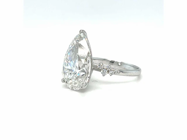 14 karaat witgouden ring met 7,25 crt. diamant - afbeelding 10 van  13
