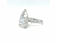 14 karaat witgouden ring met 7,25 crt. diamant - afbeelding 10 van  13