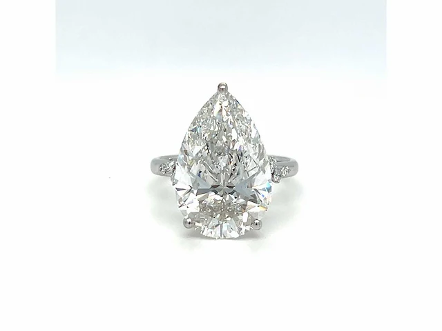 14 karaat witgouden ring met 7,25 crt. diamant - afbeelding 11 van  13