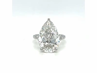 14 karaat witgouden ring met 7,25 crt. diamant - afbeelding 11 van  13