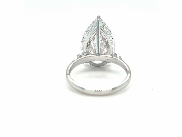 14 karaat witgouden ring met 7,25 crt. diamant - afbeelding 13 van  13