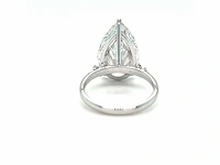 14 karaat witgouden ring met 7,25 crt. diamant - afbeelding 13 van  13