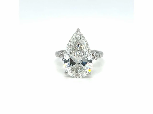 14 karaat witgouden ring met 7,25 crt. diamant - afbeelding 4 van  13
