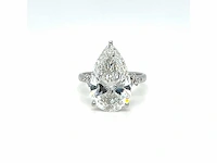 14 karaat witgouden ring met 7,25 crt. diamant - afbeelding 4 van  13