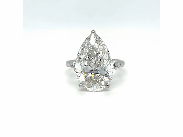 14 karaat witgouden ring met 7,25 crt. diamant - afbeelding 5 van  13