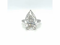14 karaat witgouden ring met 7,25 crt. diamant - afbeelding 5 van  13