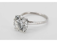 14 karaat witgouden ring met 8,01 crt. diamant - afbeelding 3 van  7