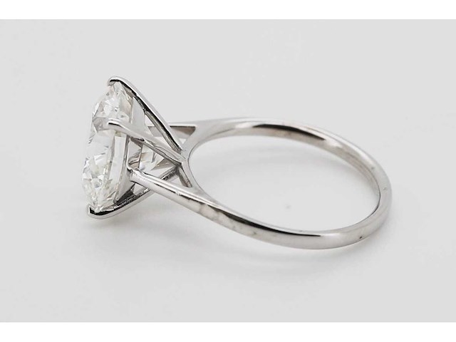14 karaat witgouden ring met 8,01 crt. diamant - afbeelding 5 van  7