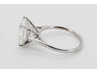 14 karaat witgouden ring met 8,01 crt. diamant - afbeelding 5 van  7