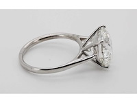 14 karaat witgouden ring met 8,01 crt. diamant - afbeelding 6 van  7
