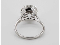14 karaat witgouden ring met 8,01 crt. diamant - afbeelding 7 van  7
