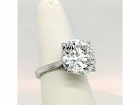 14 karaat witgouden ring met 8,05 crt. diamant - afbeelding 4 van  10