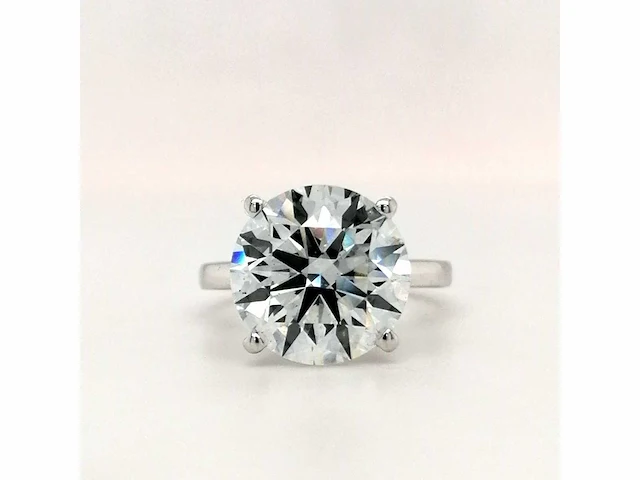 14 karaat witgouden ring met 8,05 crt. diamant - afbeelding 5 van  10
