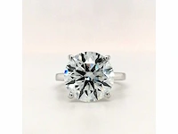 14 karaat witgouden ring met 8,05 crt. diamant - afbeelding 5 van  10