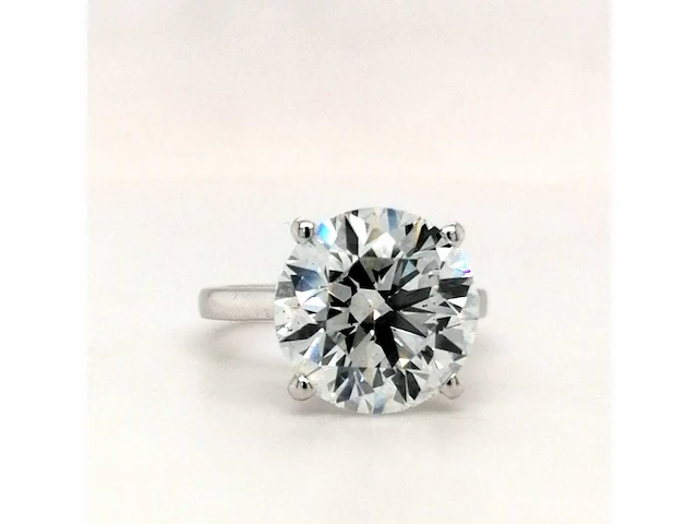 14 karaat witgouden ring met 8,05 crt. diamant - afbeelding 6 van  10