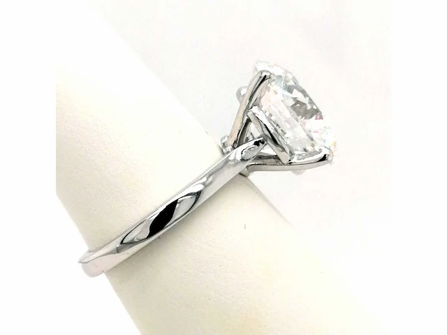 14 karaat witgouden ring met 8,05 crt. diamant - afbeelding 7 van  10