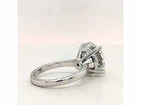 14 karaat witgouden ring met 8,05 crt. diamant - afbeelding 8 van  10