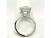 14 karaat witgouden ring met 8,05 crt. diamant - afbeelding 9 van  10